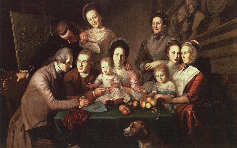 Charles Wilson Peale The Peale Family Norge oil painting art
